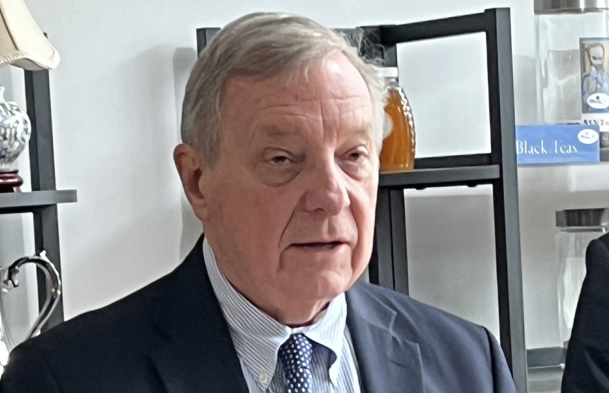U.S. Sen. Dick Durbin at SMTD on July 15, 2024 to announce funding for new