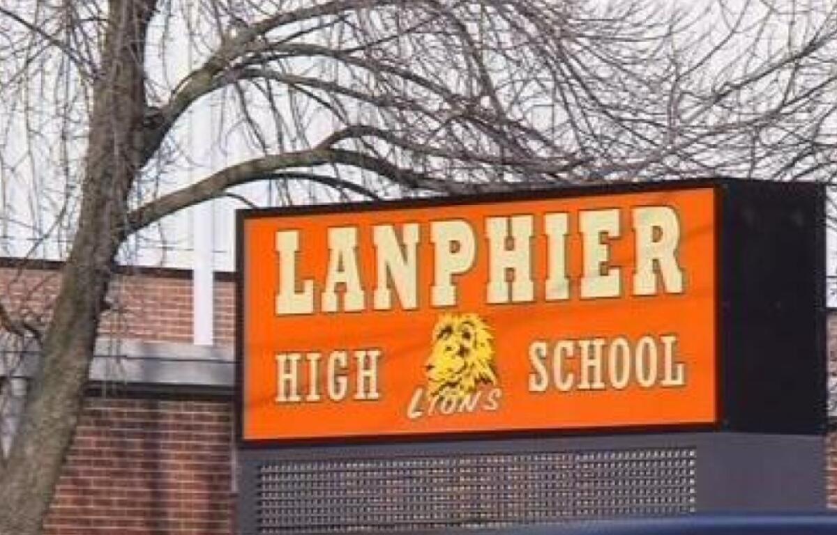 Lanphier High School sign