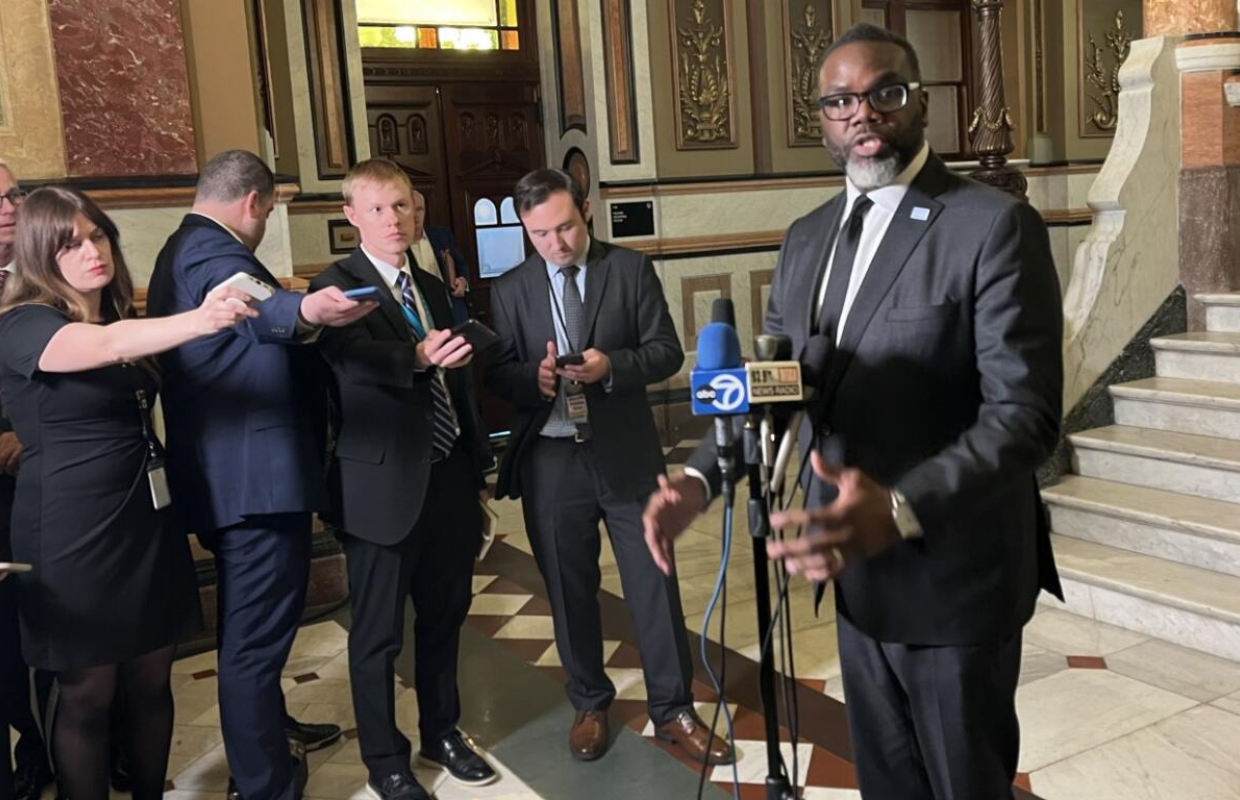 Chicago Mayor Brandon Johnson