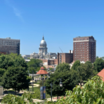Downtown Springfield with Capitol in the distance