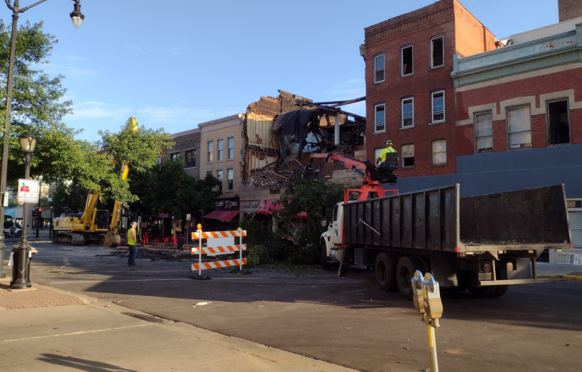Adams fire - after