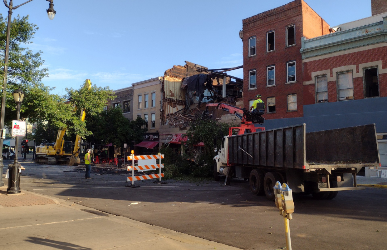 Adams fire - after