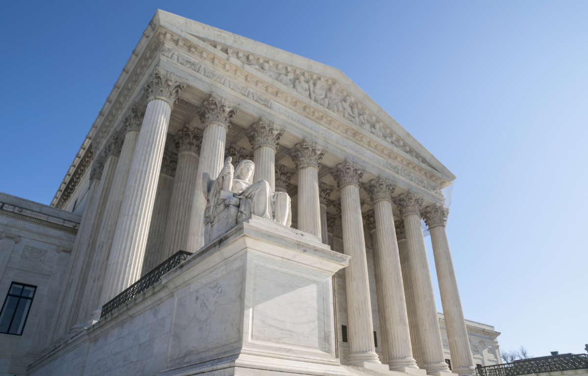 US Supreme Court building facade in Washington D.C.