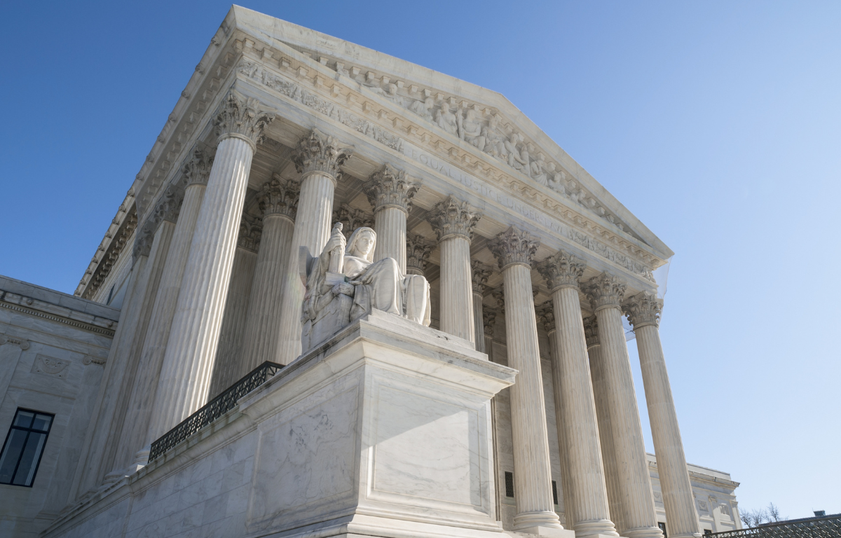 US Supreme Court building facade in Washington D.C.