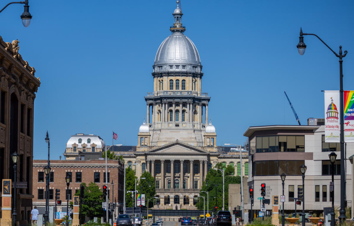 The Illinois State Capitol is pictured in Springfield.