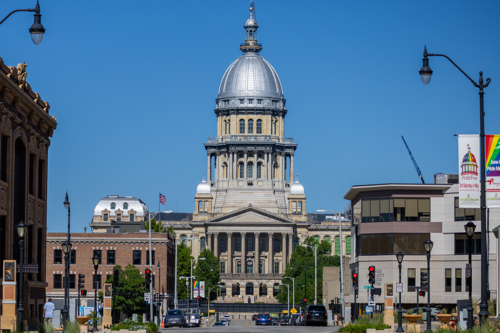 The Illinois State Capitol is pictured in Springfield.