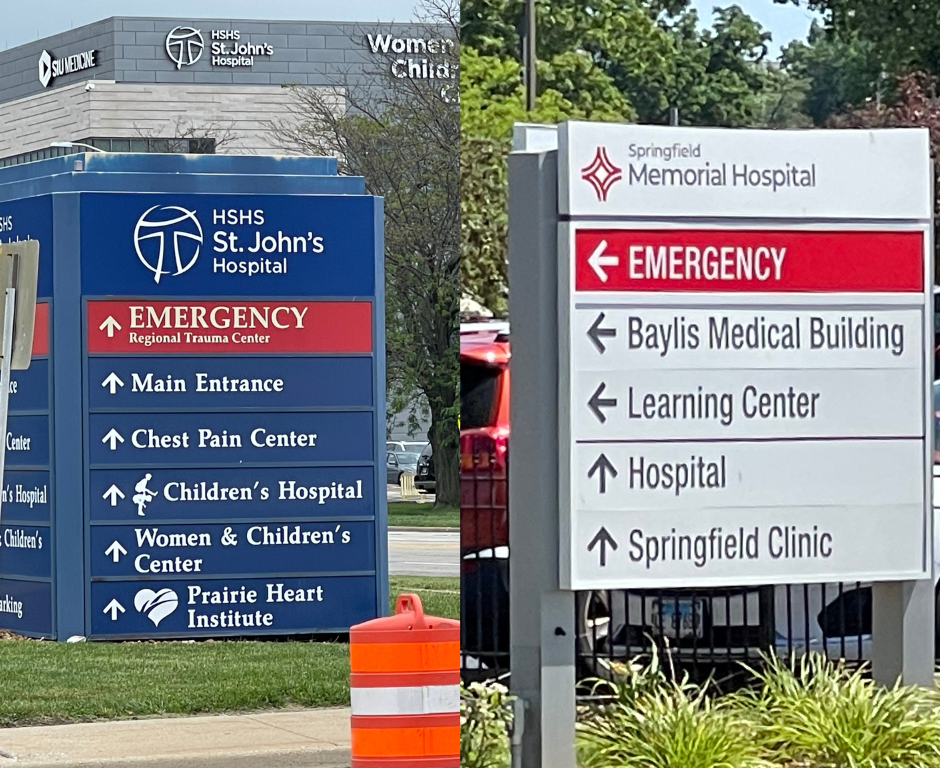 HSHS and Memorial signs