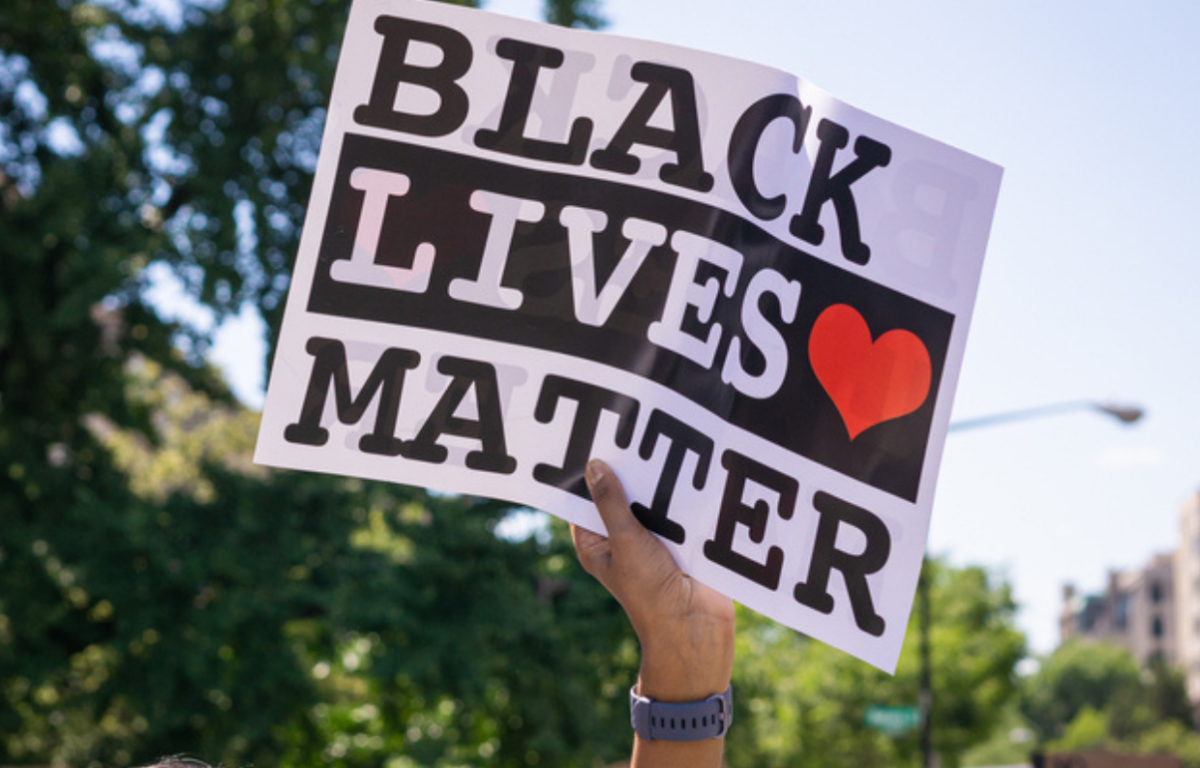 Black Lives Matter sign