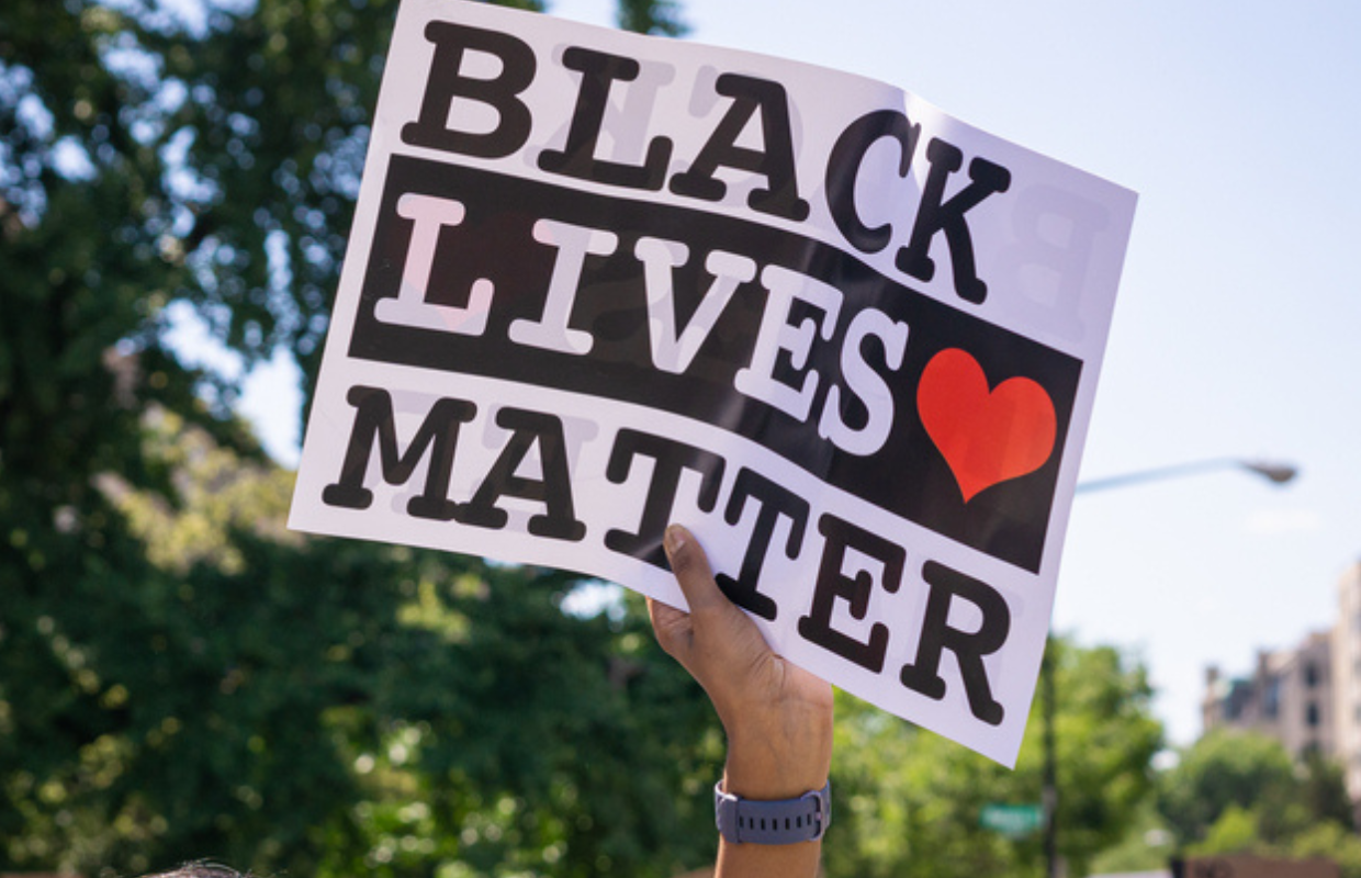 Black Lives Matter sign