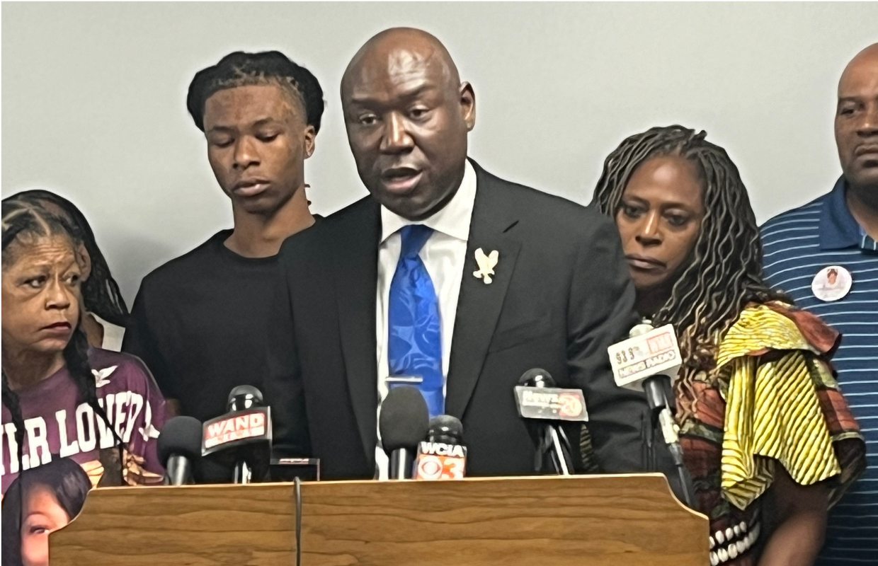 Attorney Ben Crump and Massey family