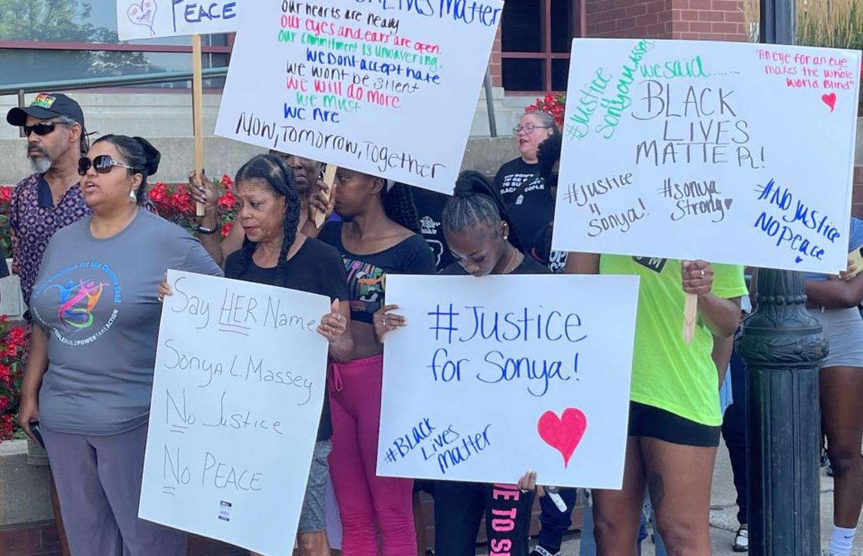Sonya Massey's mother at protest