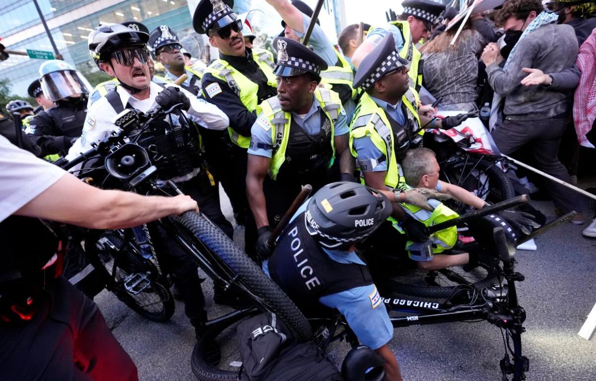Protesters at DNC