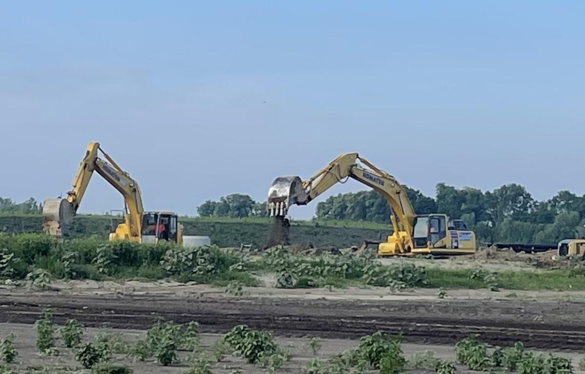 Construction at SCHEELS Sports Park at Legacy Pointe