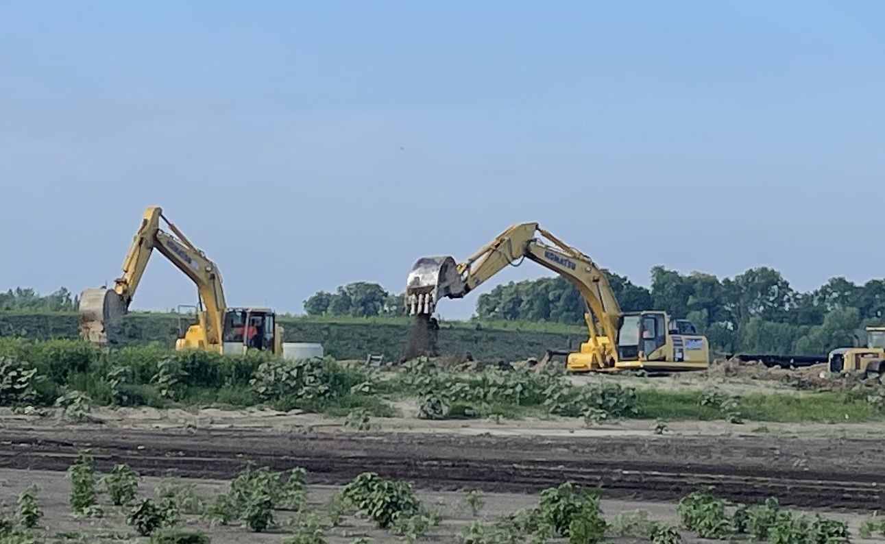 Construction at SCHEELS Sports Park at Legacy Pointe