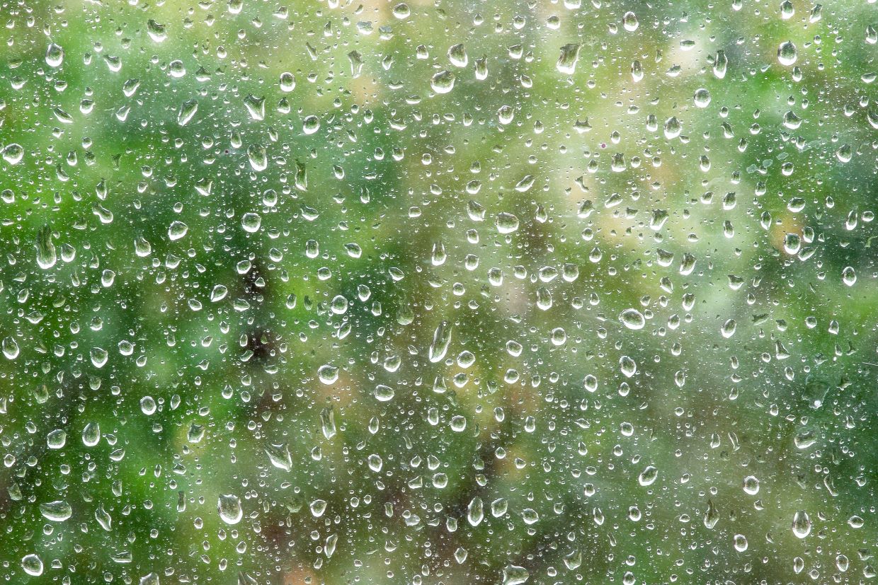 Rain on window