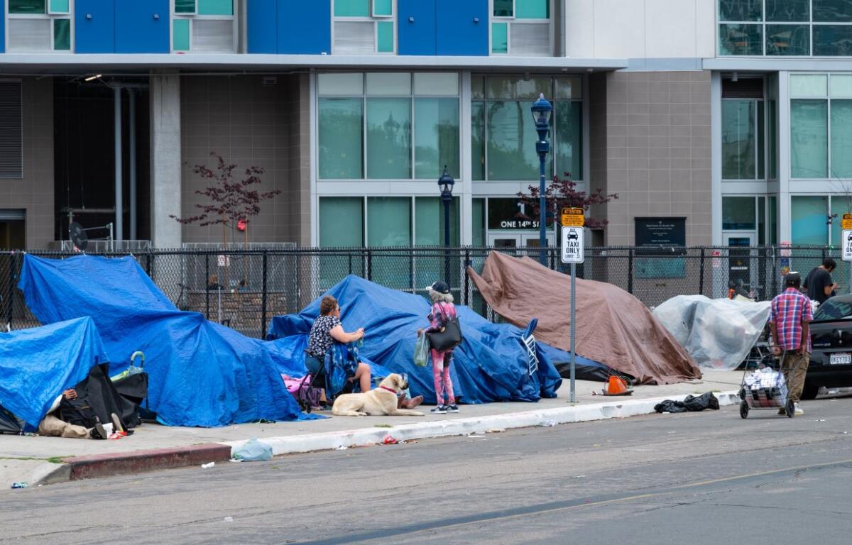 Homeless encampment