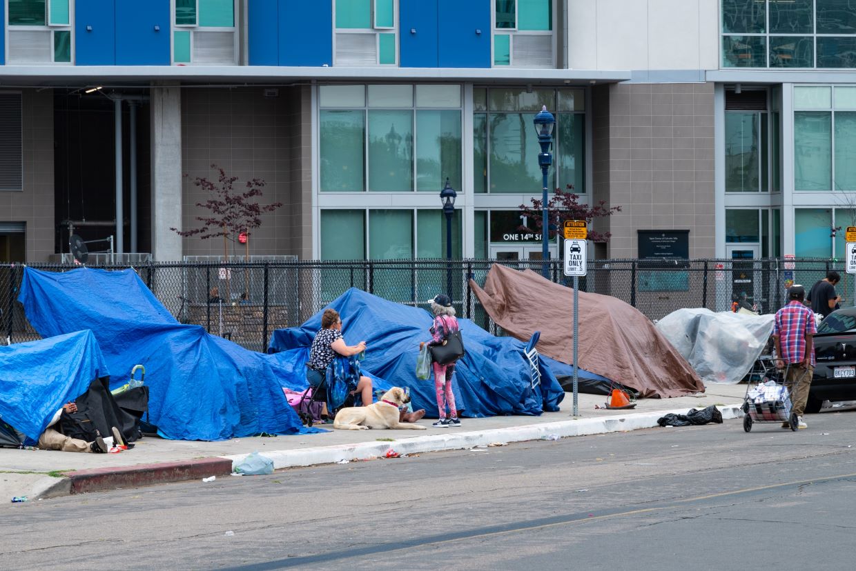Homeless encampment