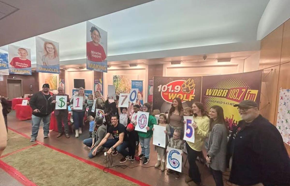 Total reveal for Cares for Kids Radiothon for HSHS St. John's Children's Hospital.