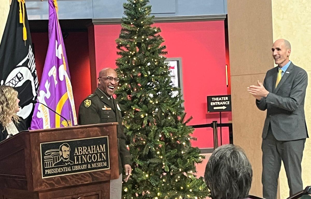 Gold Star Christmas Tree at ALPLM