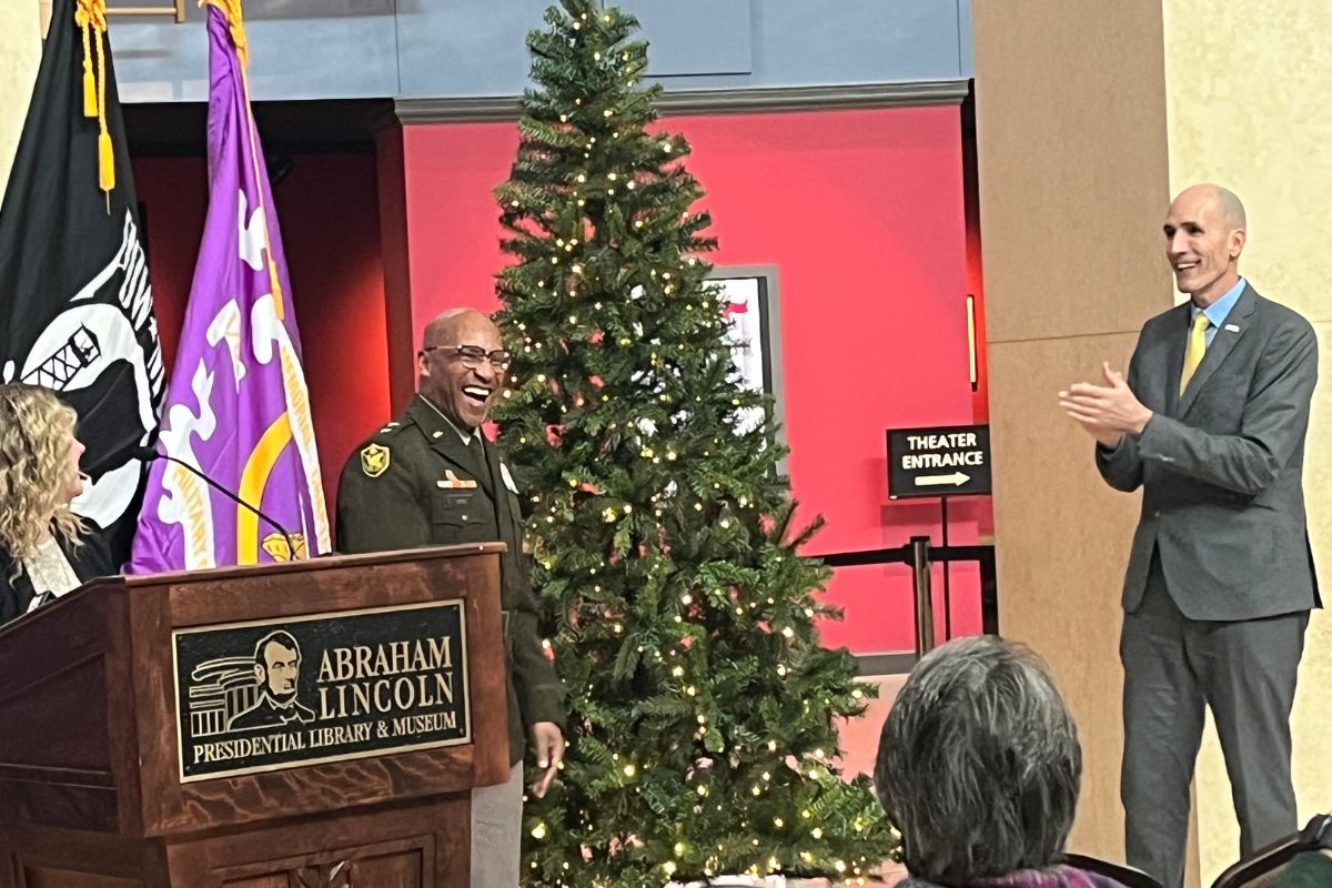 Gold Star Christmas Tree at ALPLM