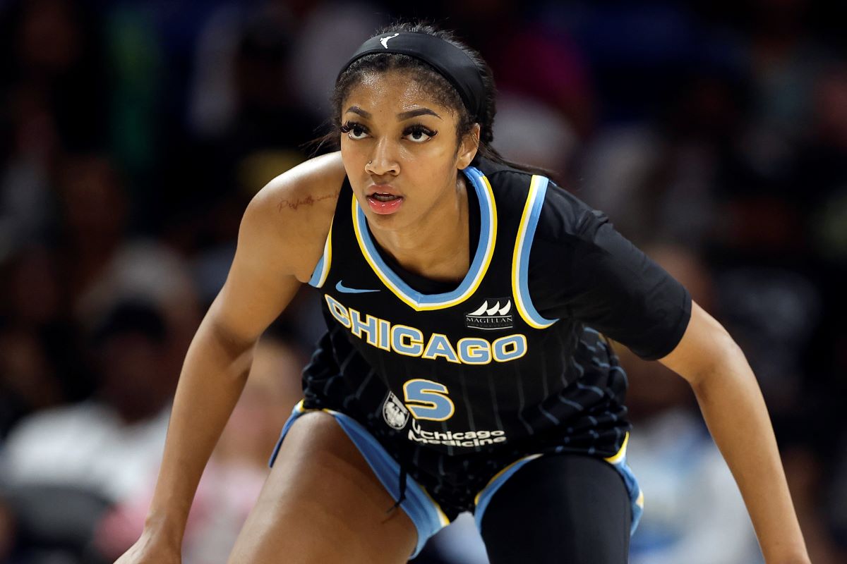 Angel Reese playing for Chicago Sky