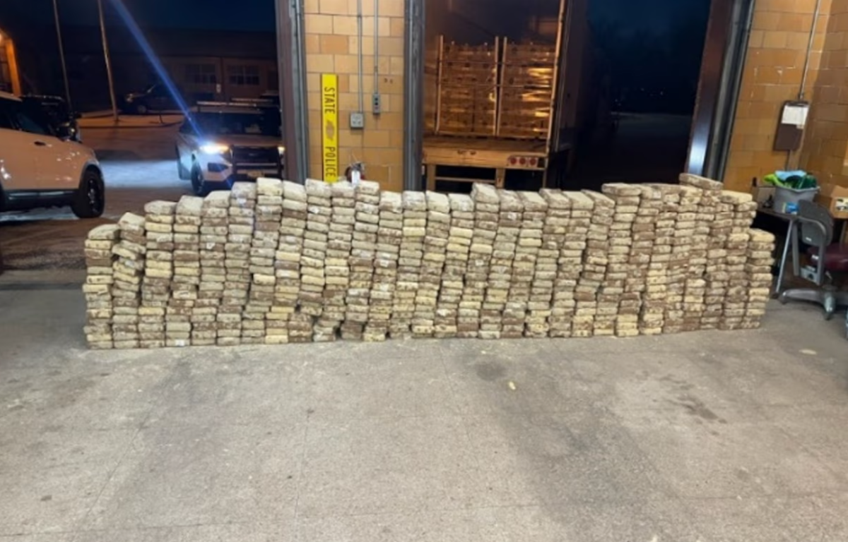 seized cocaine stacks