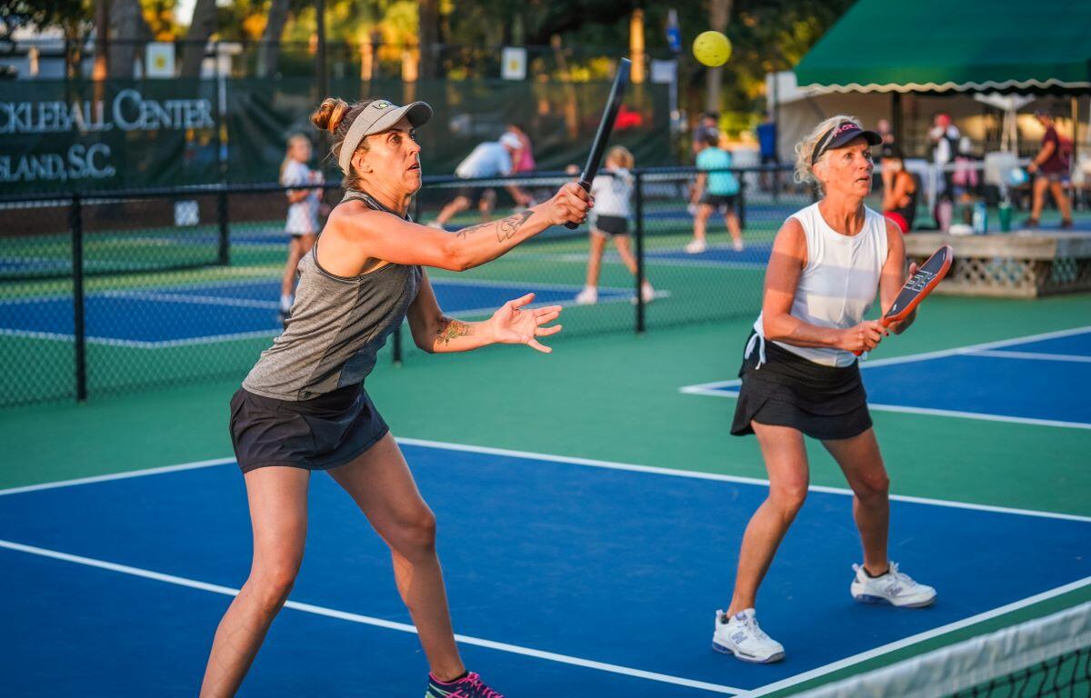Pickleball players