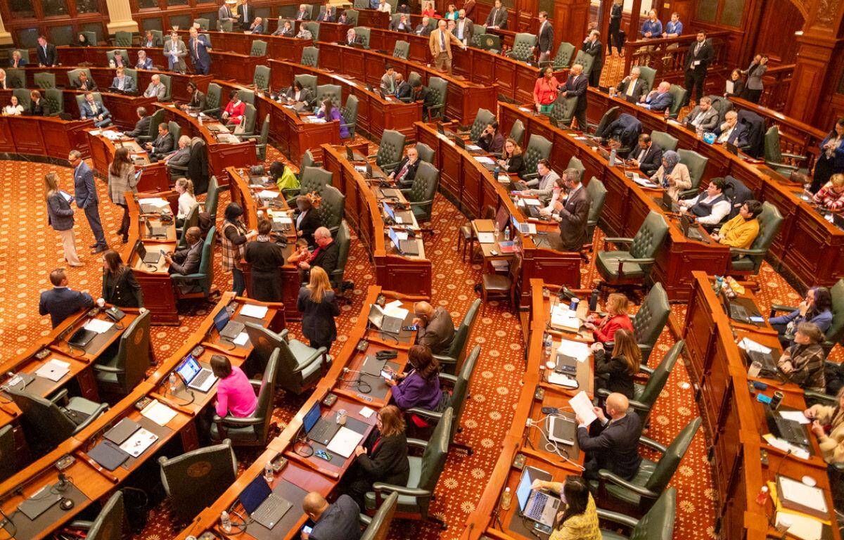 The Illinois House is pictured during its lame duck session that ran from Jan. 4-7 in Springfield. (Capitol News Illinois photo by Andrew Adams)