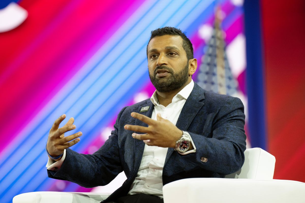 National Harbor, MD US - Mar 3, 2023: Kash Patel, former Pentagon Chief of Staff at the 2023 Conservative Action Conference (CPAC)