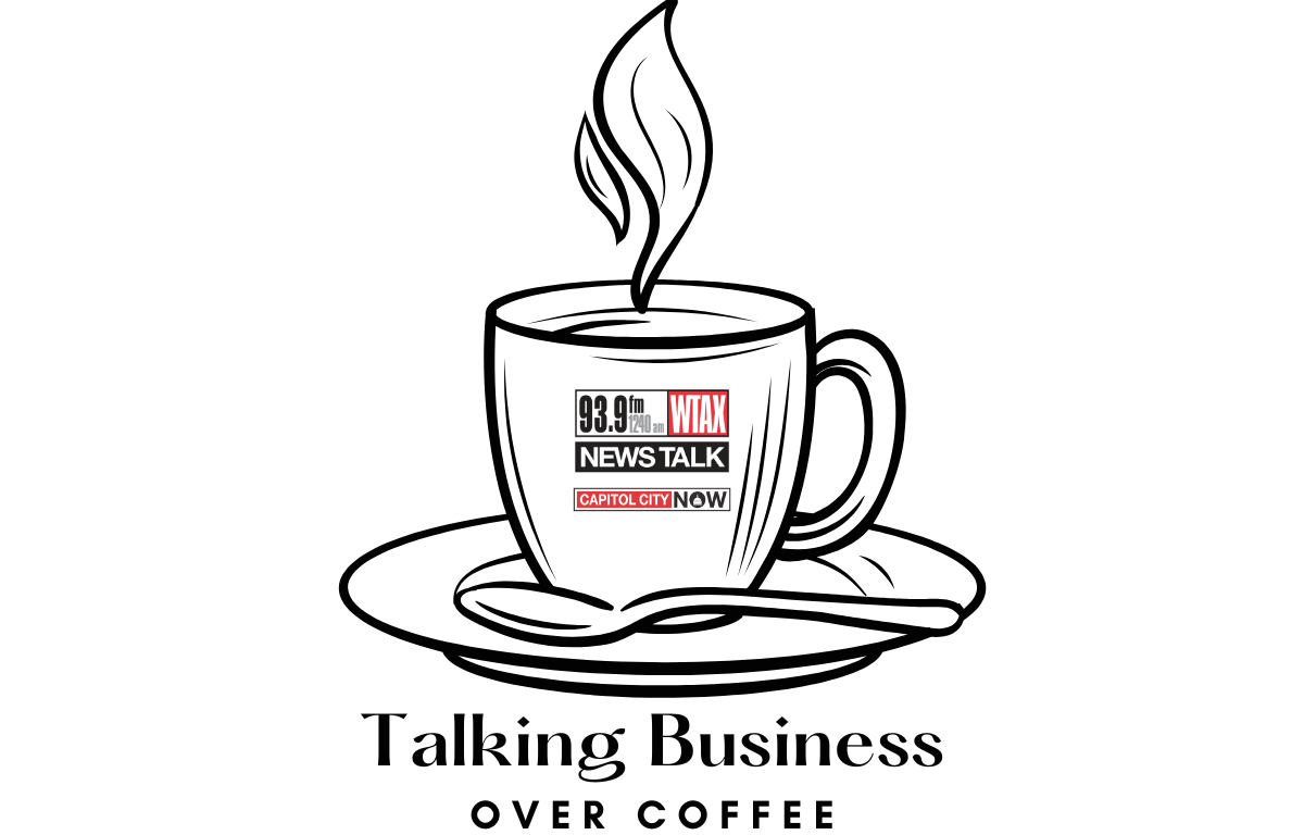 Talking Business Over Coffee graphic