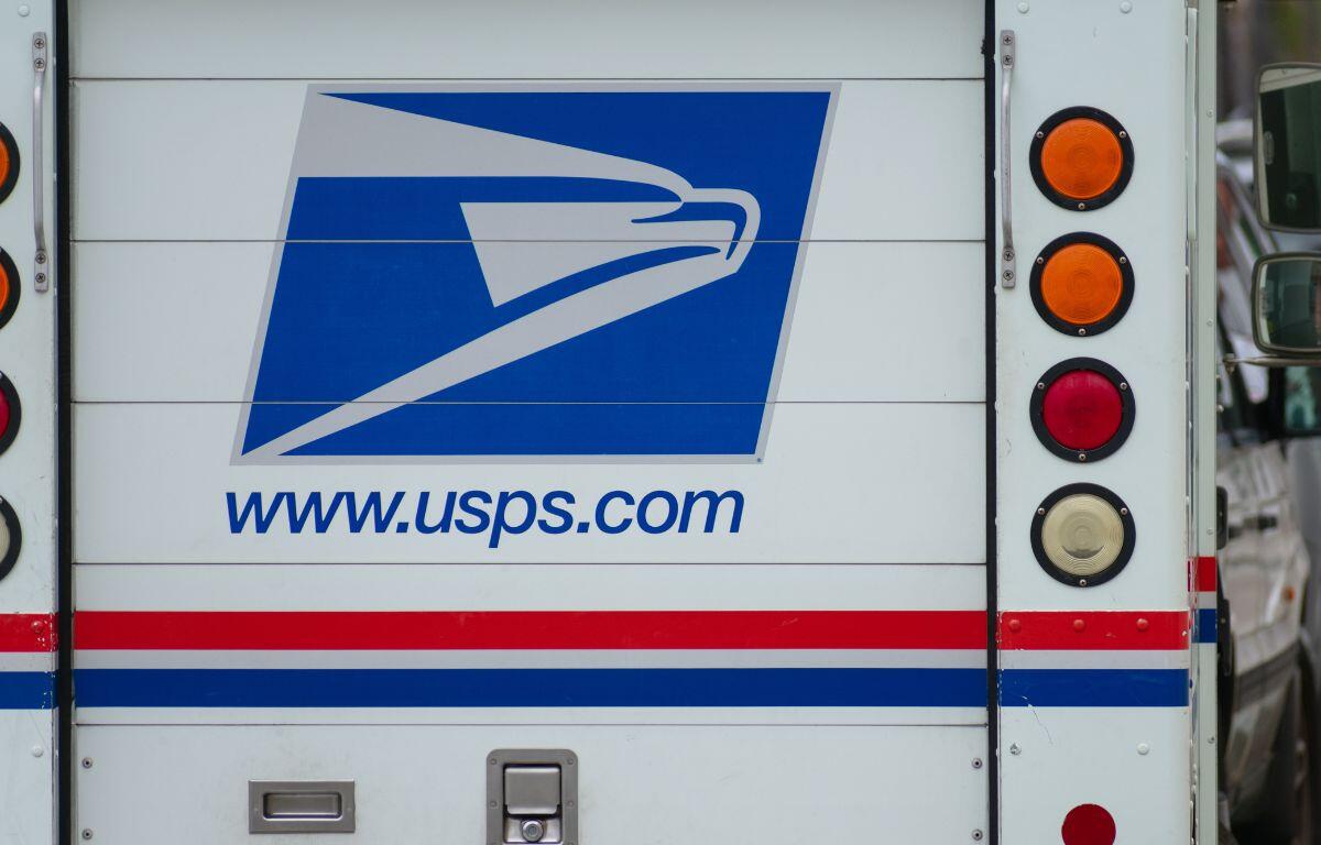 Back of US Postal Service vehicle