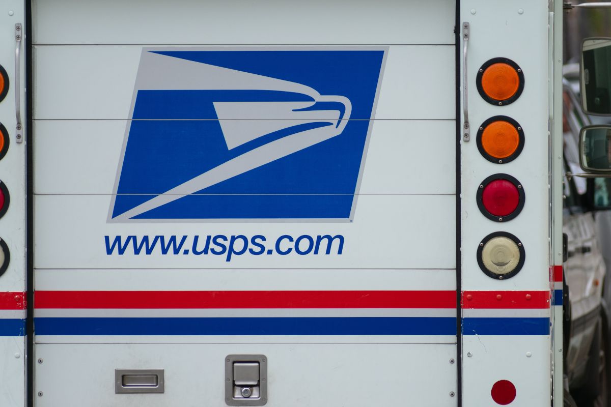 Back of US Postal Service vehicle