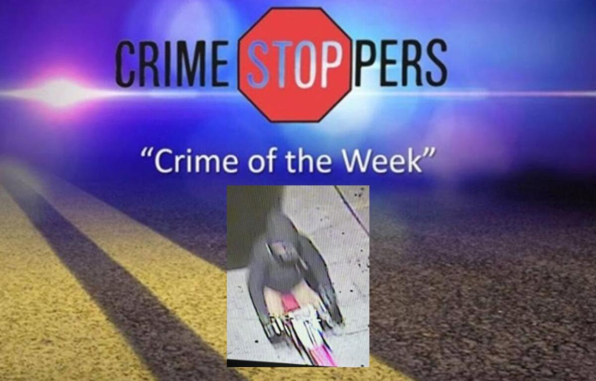 Crime Stoppers - picture of propane tank thief