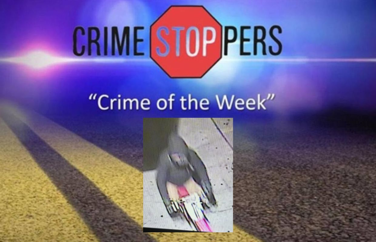 Crime Stoppers - picture of propane tank thief