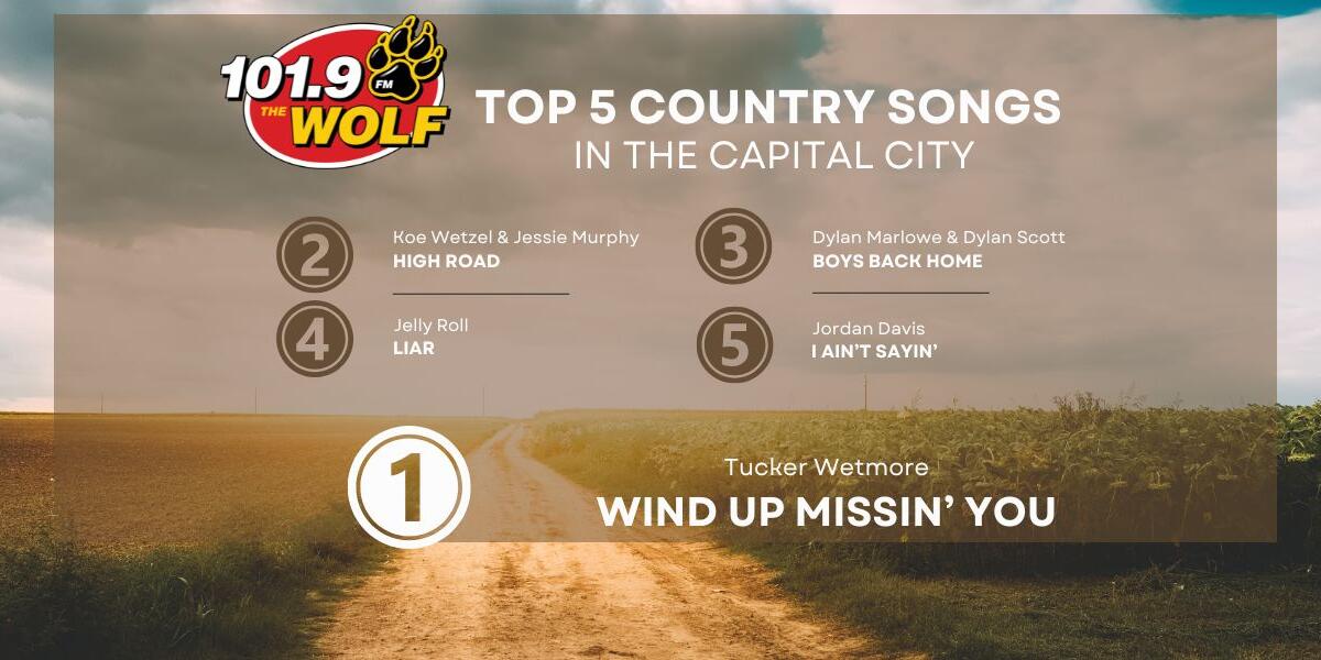 101.9 The Wolf Top 5