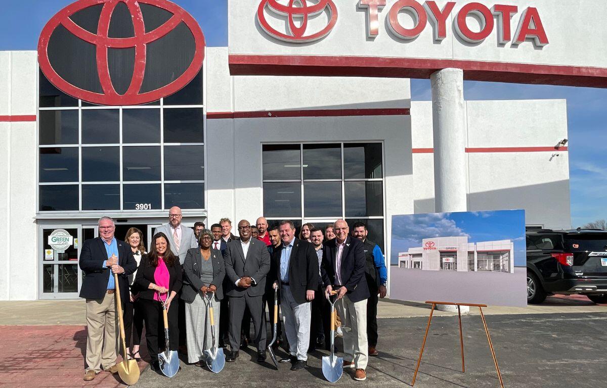 Green Toyota groundbreaking