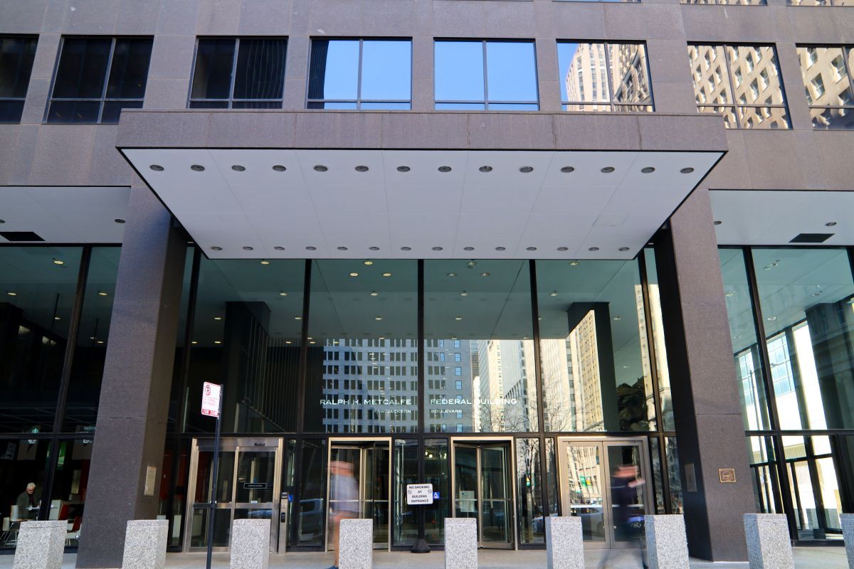The Ralph H. Metcalfe Federal Building in Chicago's Loop houses the Midwest Regional Office of the U.S. Department of Housing and Urban Development. HUD last month notified fair housing nonprofits across the country, including several in Illinois, that their Fair Housing Initiatives Program grant funding would be cut off. (Capitol News Illinois photo by Andrew Adams)