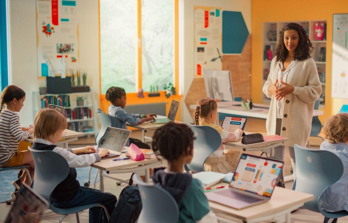 Teacher in classroom