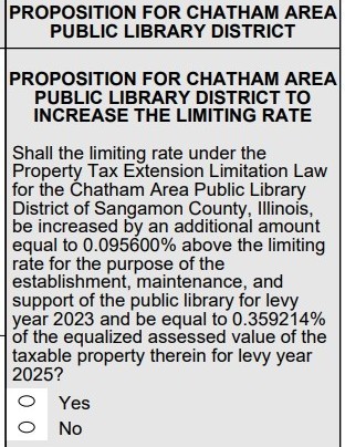 Ballot proposition
