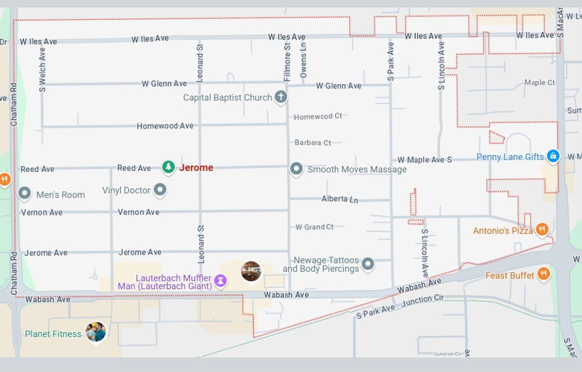 Village of Jerome map