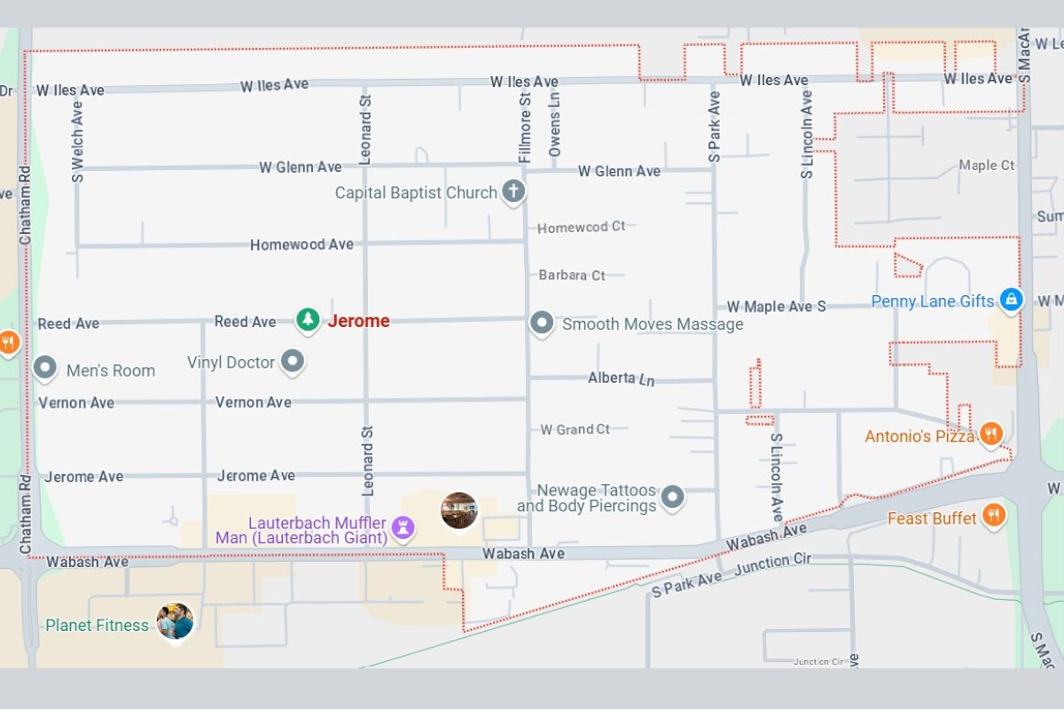 Village of Jerome map