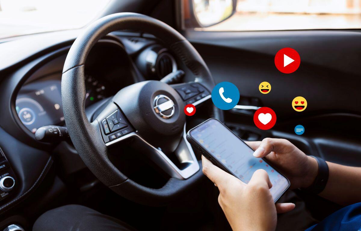 Driver on cell phone