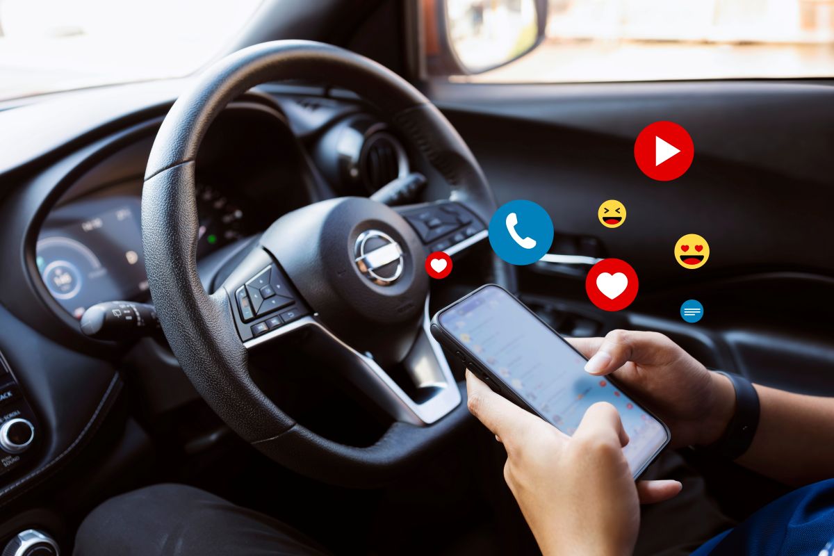 Driver on cell phone