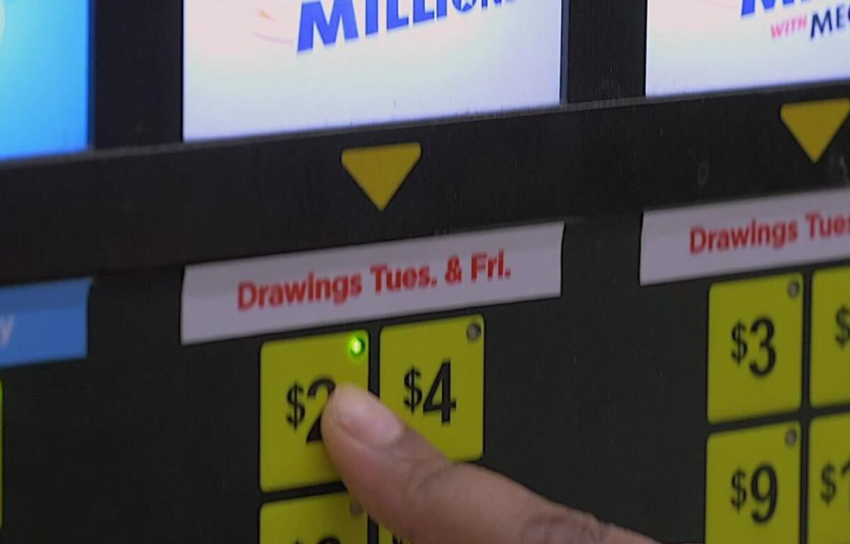 Mega Millions lottery machine