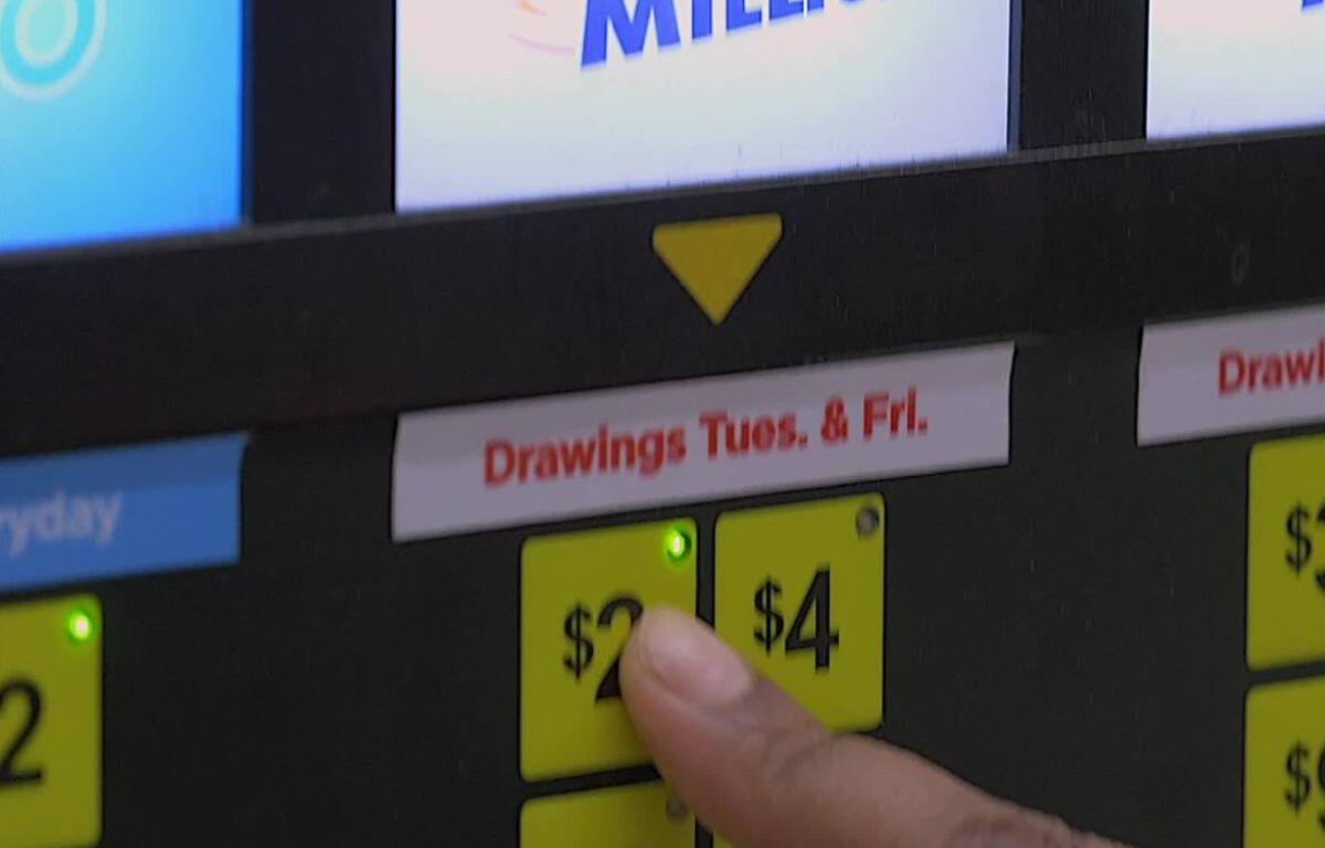 Mega Millions lottery machine