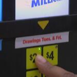 Mega Millions lottery machine
