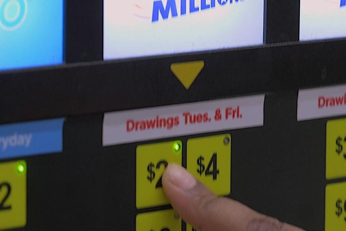 Mega Millions lottery machine
