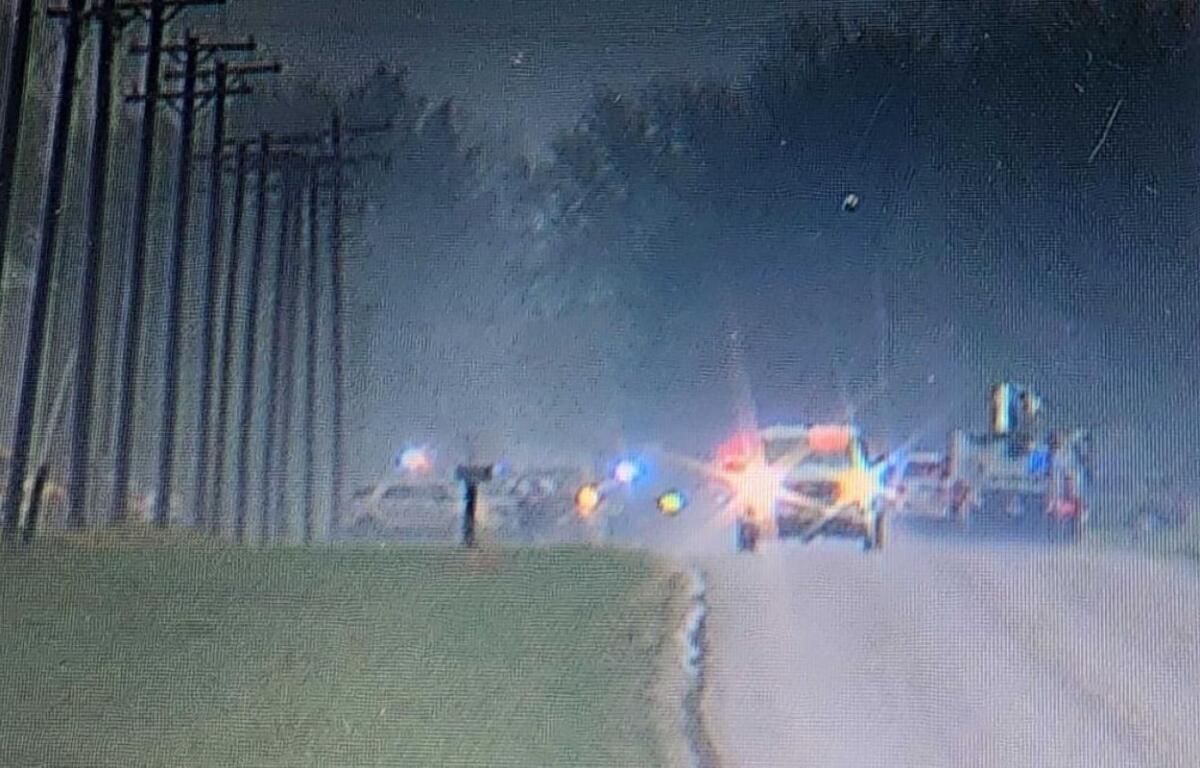 Emergency vehicles on scene of a small plane crash near Trilla in Coles County on Saturday, April 19, 2025. (WAND photo)