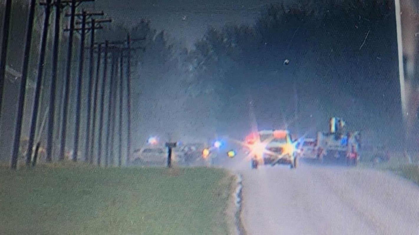 Emergency vehicles on scene of a small plane crash near Trilla in Coles County on Saturday, April 19, 2025. (WAND photo)