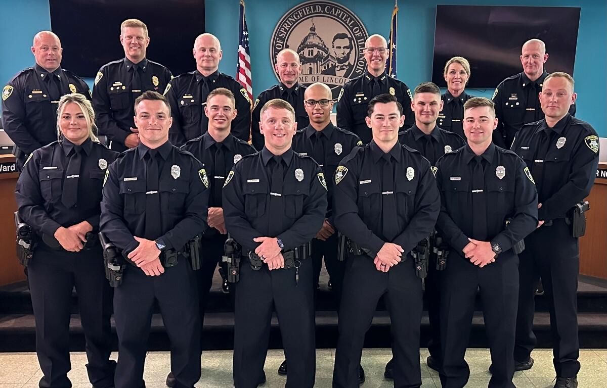 Springfield Police Officers joining the force